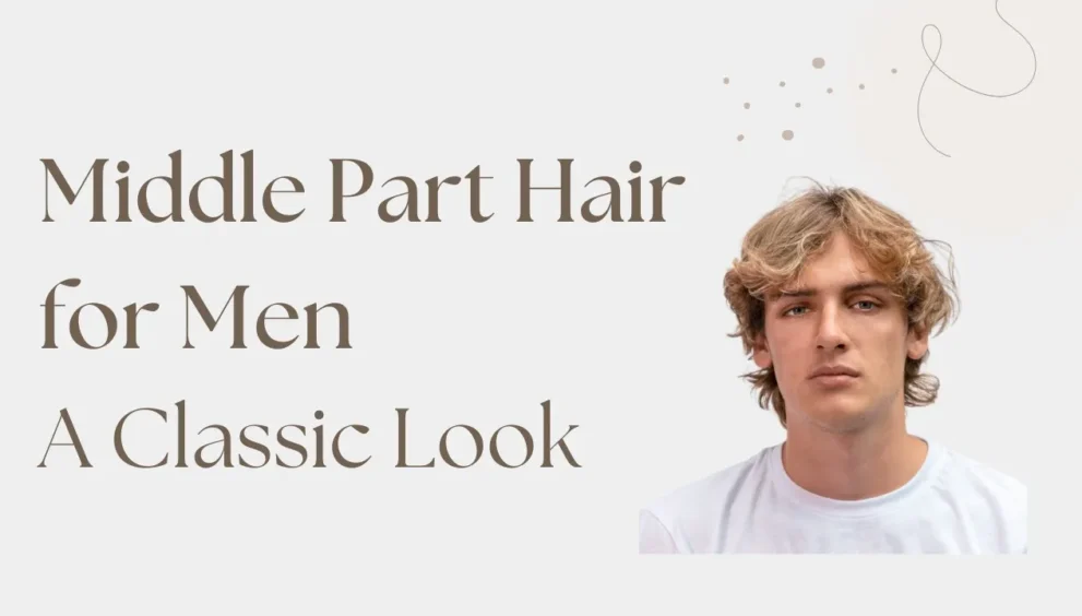 middle part hair men